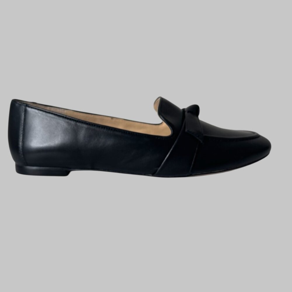 NWT Talbots Loafers Ryan Bow sz 11 Black Flat Heel - Picture 5 of 12